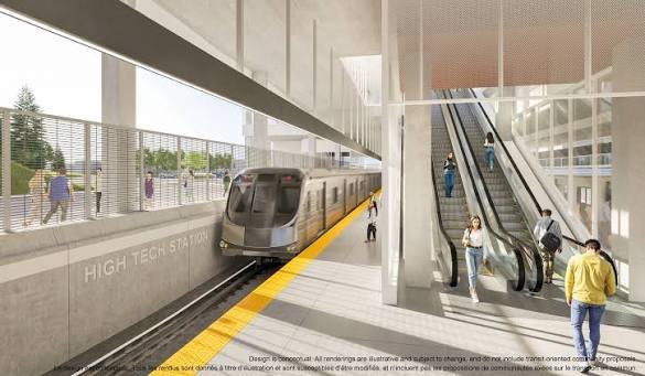 A future Yonge North Subway station platform